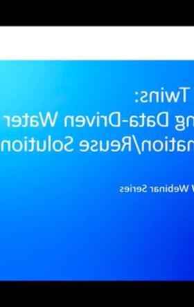 数字孪生:实现数据驱动的水回收 & 重用的解决方案